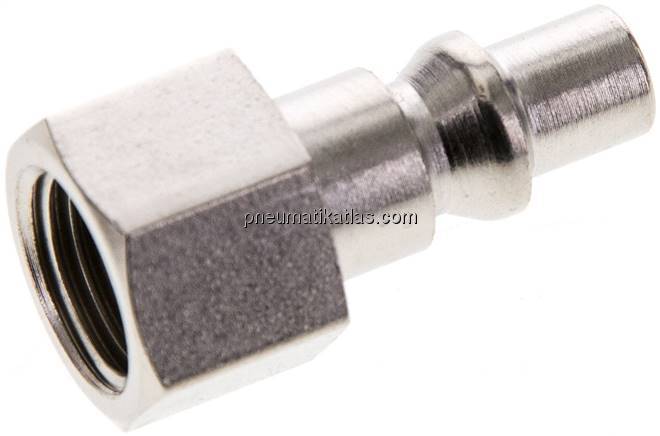 Kupplungsstecker (ARO/ORION) G 1/4"(IG), Stahl gehärtet & vernickelt