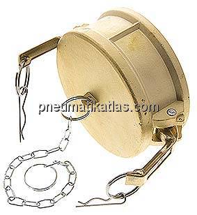 Kamlock-Verschlusskappe (DC) 4", Messing