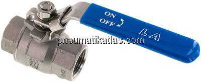 Edelstahl-Kugelhahn, leicht, G 1", 0 - 63bar