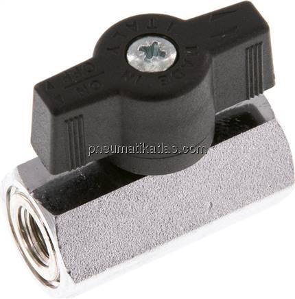 Messing-Minikugelhahn G 1/8" Innengewinde, PN 15