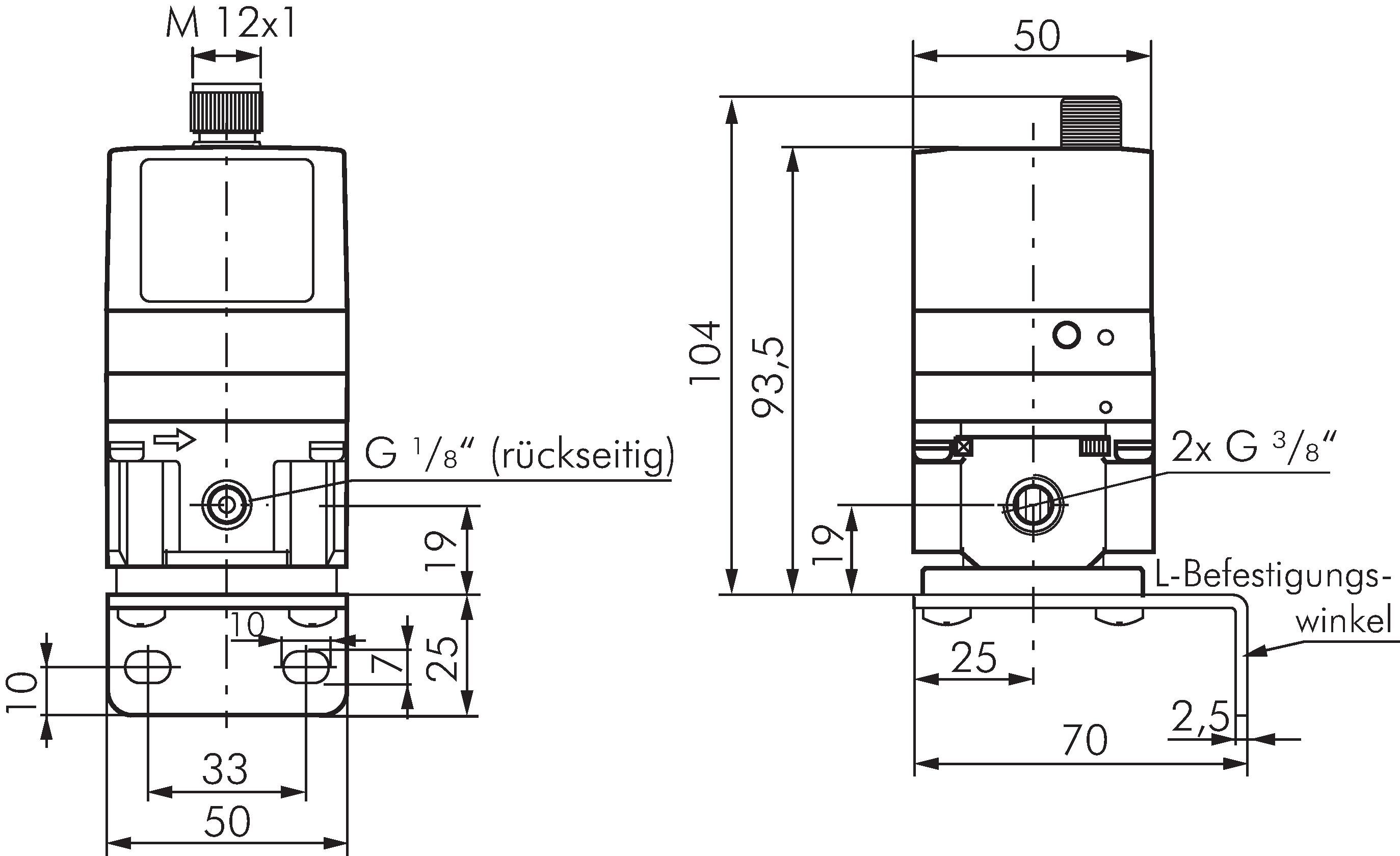 Zeichnung: Proportionaldruckregler - Eco-Line
