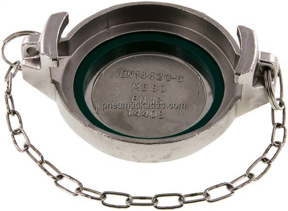 Tankwagenkupplung Verschlussdeckel, 1.4408 für VK 80 ES