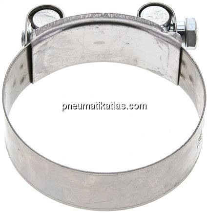 24mm Eco-Gelenkbolzenschelle, 74 - 79mm, 1.4016 (W2)