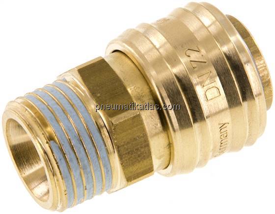 Kupplungsdose (NW7,2) G 1/2"(AG), Messing