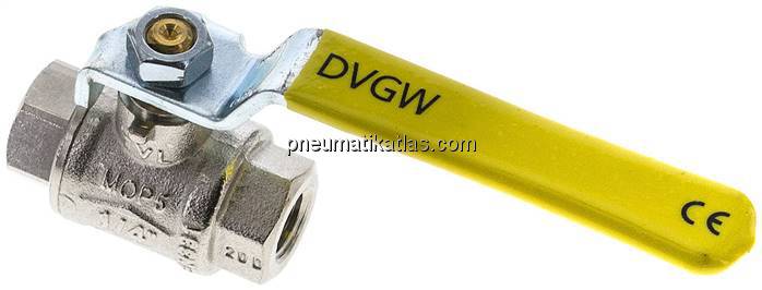 Messing-Kugelhahn, Rp 1/4", 0 - 63bar, für Sauerstoff (Industrie)