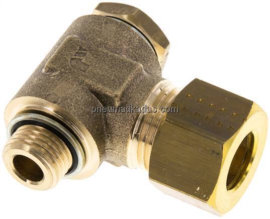 Winkel-Klemmringverschraubung G 1/4"-12 (M18x1,5)mm, Messing