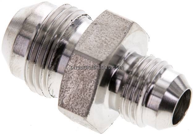 Doppelnippel UNF 3/4"-16(JIC)-UNF 9/16"-18(JIC), 1.4571