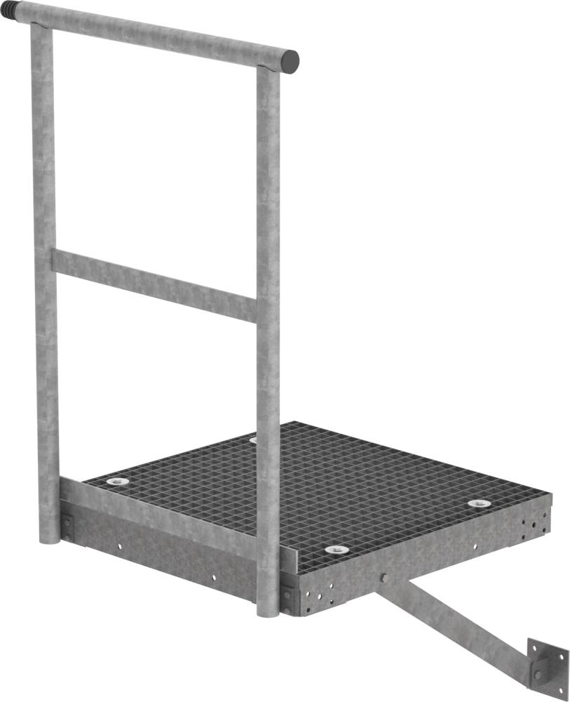 Erweiterungspodest Stahl verzinkt B800xT800 mm GÜNZBURGER STEIGTECHNIK