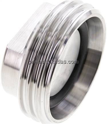 Blindgewindestutzen (Milchgewinde) Rd 52 x 1/6", 1.4404