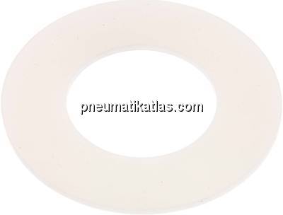 Flanschdichtung DN 40, 49x92x3 mm, Silikon