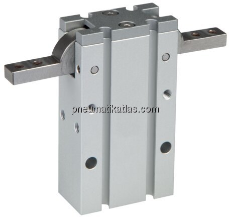 Exemplarische Darstellung: 180°-Winkelgreifer geöf