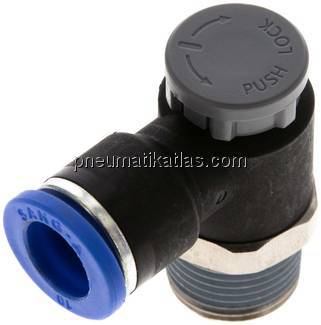 Kompakt-Drosselventil R 3/8"-10mm,abluftregelnd (Standard)