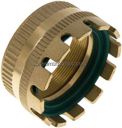 Tankwagenkupplung Kronenstück für MK 80 MS, Messing