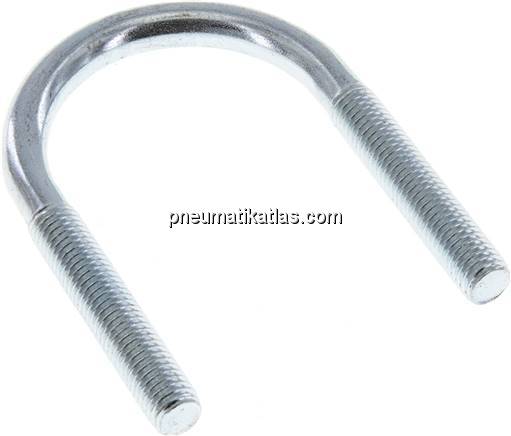 Rundstahlbügel, M 10, 44,5 - 48,3mm, Stahl verzinkt