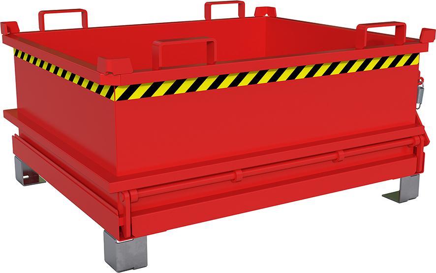 Mini-Klappbodenbehälter MSB 400, lackiert, Feuerrot