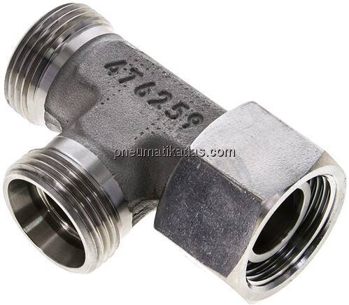 Einstellb. L-Schneidringverschraubung 22 L (M30x2), ohne Mutter & Schneidring, 1