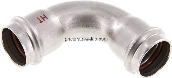 Pressfitting, 90° Bogen, 28mm innen, 1.4404