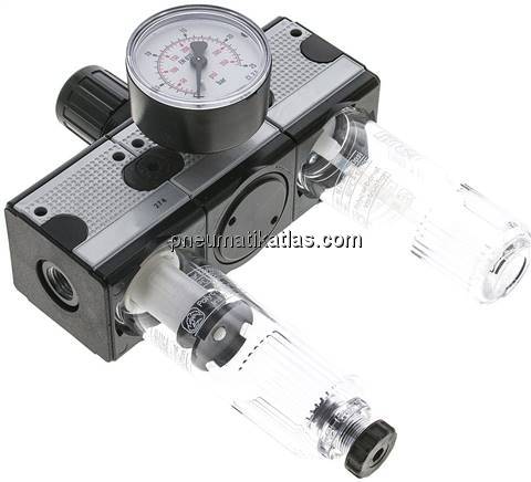 MULTIFIX Wartungseinheit (1), 3-tlg., G 1/4", 0,5 - 16 bar