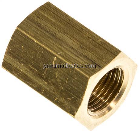 Muffe G 1/8"-G 1/8", Messing