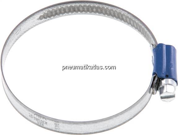 9mm Schlauchschelle 50 - 70mm, Stahl verzinkt (W1) (ABA)