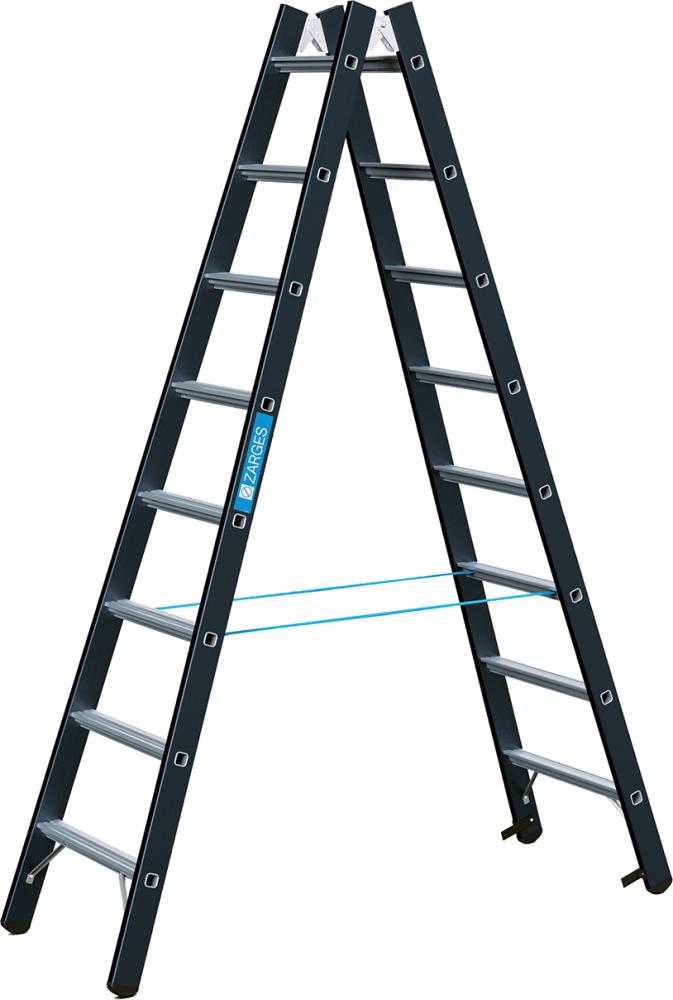 Stehleiter Megastep B 2 x 8 Sprossen Arbeitshöhe 3,55 m