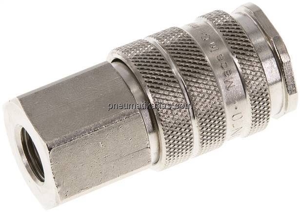 Kupplungsdose (NW10) G 1/4"(IG), Messing vernickelt