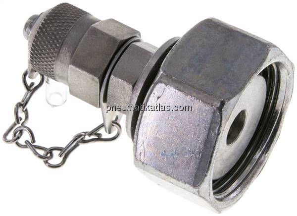 Messanschluss M16x2, 28 L-Dichtkegel, Stahl verzinkt