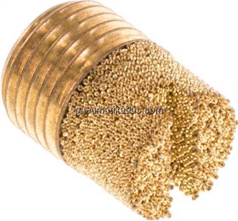 Schalldämpfer G 1/8", Sinterbronze, zylinderförmig