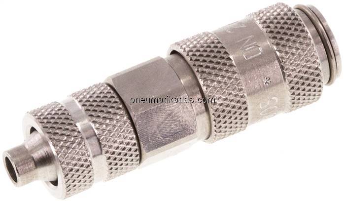 Kupplungsdose (NW2,7) 6x4mm Schlauch, Edelstahl