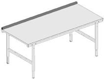 Rückwandbord B 2000xT 40x H 40mm