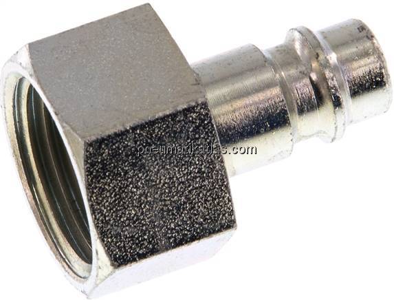 Kupplungsstecker (NW7,2) G 1/2"(IG), Stahl gehärtet & verzinkt