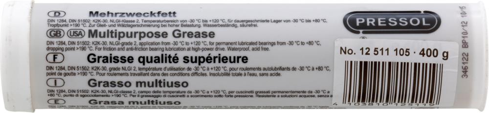 Mehrzweckfett-Kartusche 400ml Pressol