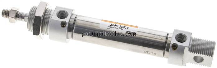 ISO 6432-Zylinder, doppeltwirkend, Kolben 20mm,Hub 50mm