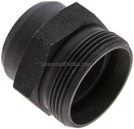 Gerade Anschweißverschraubung 35 L (M45x2), ohne Mutter & Schneidring, Stahl pho