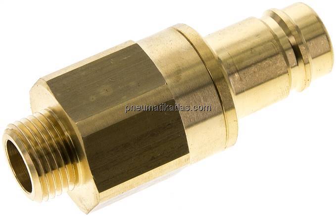 Kupplungsstecker (NW15) G 1/2"(AG), Messing