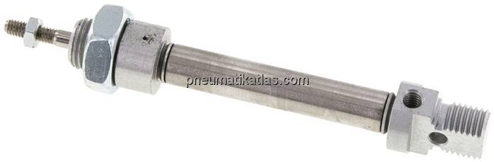 ISO 6432-Zylinder, einfachwirkend, Kolben 8mm, Hub 25mm