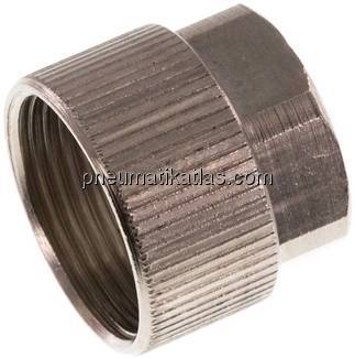 CK-Überwurfmutter 11,6x9mm(M 16x1), Messing vernickelt