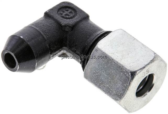 Winkel-Anschweißverschraubung 8 S (M16x1,5), Stahl phosphatiert