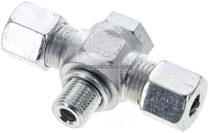 T-Schwenkverschraubung G 1/4"-8 S (M16x1,5), Stahl verzinkt