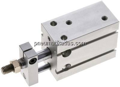 Direktmontagezylinder, Kolben 25mm,Hub 15mm, verdrehgesicherte Kolbenstange