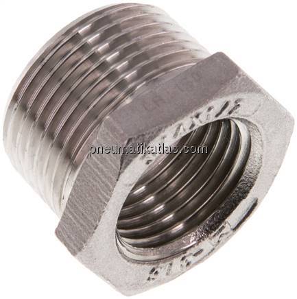 Reduziernippel R 3/4"(AG)-Rp 1/2"(IG), 1.4408