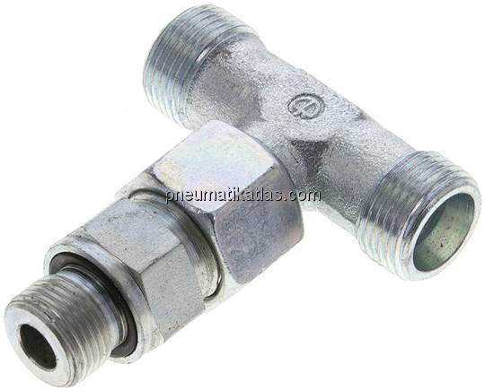 Einstellb. T-Schneidringverschraub.G 3/8"-12 S (M20x1,5), ohne Mutter & Schneidr