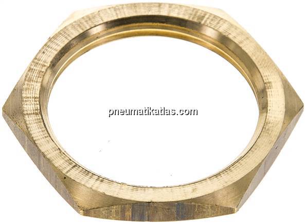 Sechskant-Gegenmutter M 42x2, Messing