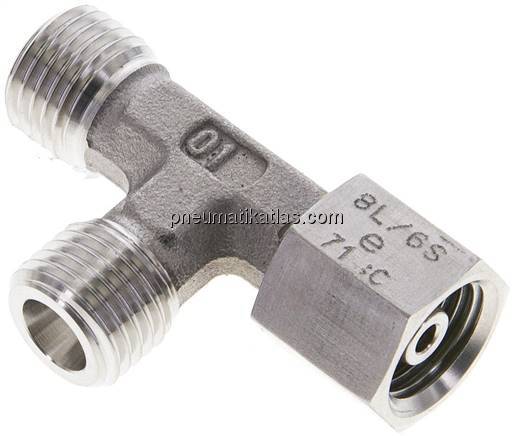 Einstellb. L-Schneidringverschraubung 6 S (M14x1,5), ohne Mutter & Schneidring, 