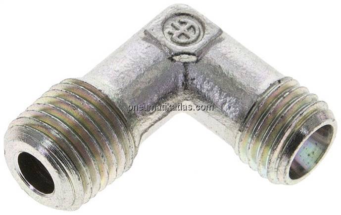 Winkel-Schneidringverschraub. NPT 1/4"-6 L (M12x1,5), ohne Mutter & Schneidring,