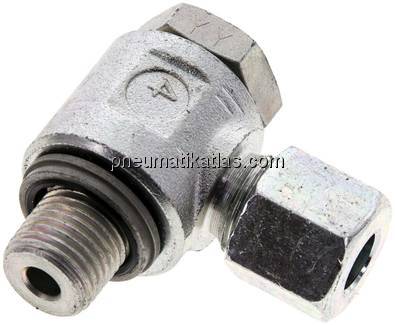 Winkel-Schwenkverschraubung G 1/4"-8 L (M14x1,5), Stahl verzinkt