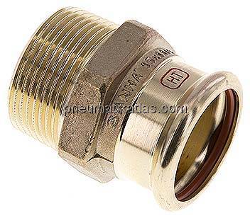 Pressfitting, Übergangsnippel 35mm innen / R 1-1/4" AG