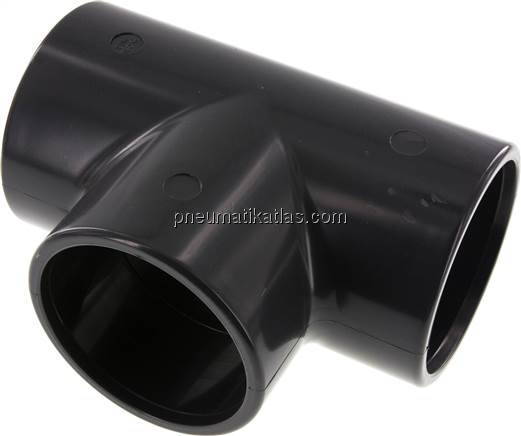 Klebemuffen-T-Stück, PVC-U, 90mm