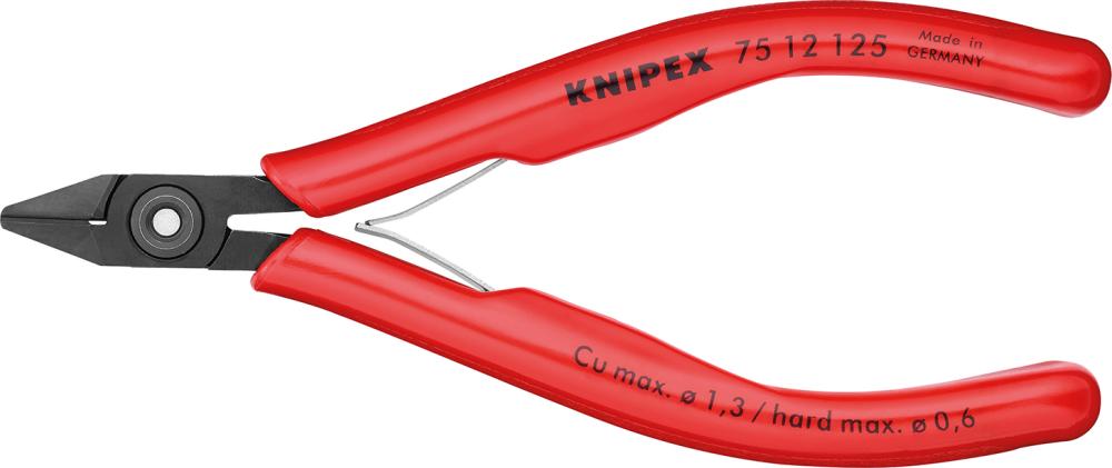 Seitenschneider Elektronik mit Drahtklemme 125mm KNIPEX