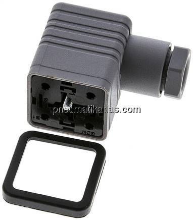 Stecker Größe 3 (DIN/EN-A), grau